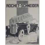 An original poster for Rochet-Schneider, after G.Favry, circa 1920