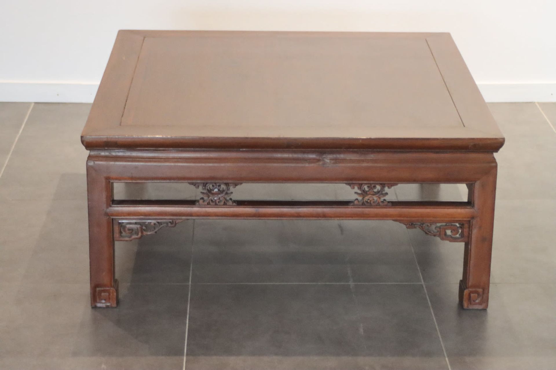 A Chinese square low table, 20th Century - Image 2 of 3