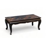 A Chinese rectangular lacquered wood table, 19th Century