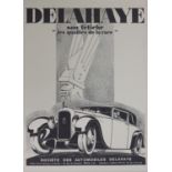 An original poster for Delahaye cars, René Ravo (1904-1998)