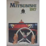 A poster for The Mitsubishi 1917 model A, reprint from 1973