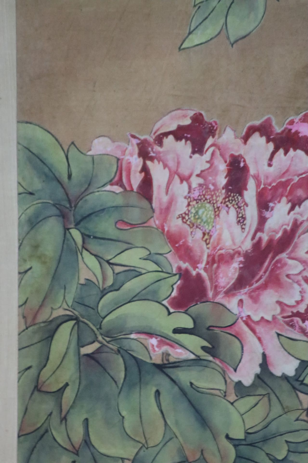 Peonies, ink and colour on paper, Jiang Tingxi (1669-1732) attributed to. - Bild 5 aus 8