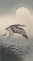 Cuckoo and full moon, Koson Ohara 1877-1945