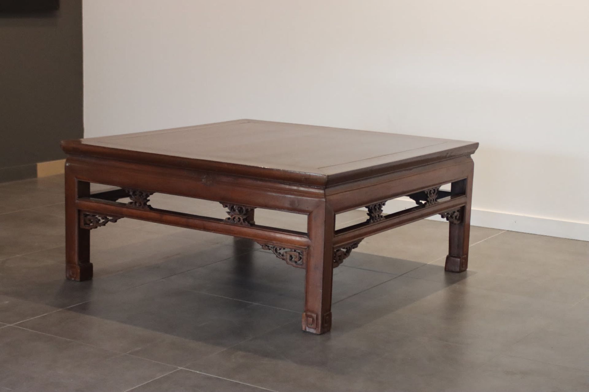 A Chinese square low table, 20th Century - Image 3 of 3
