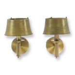 A pair of brass wall sconces by New ÖIA, Sweden, 1950s