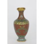 A Chinese Cloisonné vase, Lao Tian Li Zhi