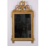 A rectangular Louis XVI-style mirror. 19th Century