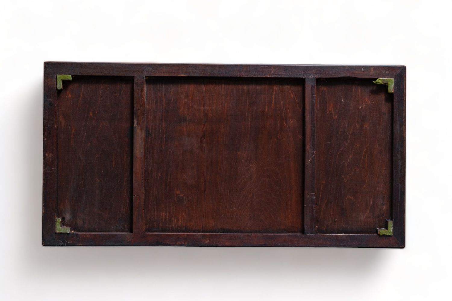 A low Chinese hongmu wooden two-door cupboard, 19th Century - Image 7 of 13