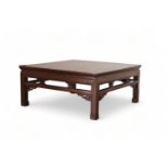 A Chinese square low table, 20th Century