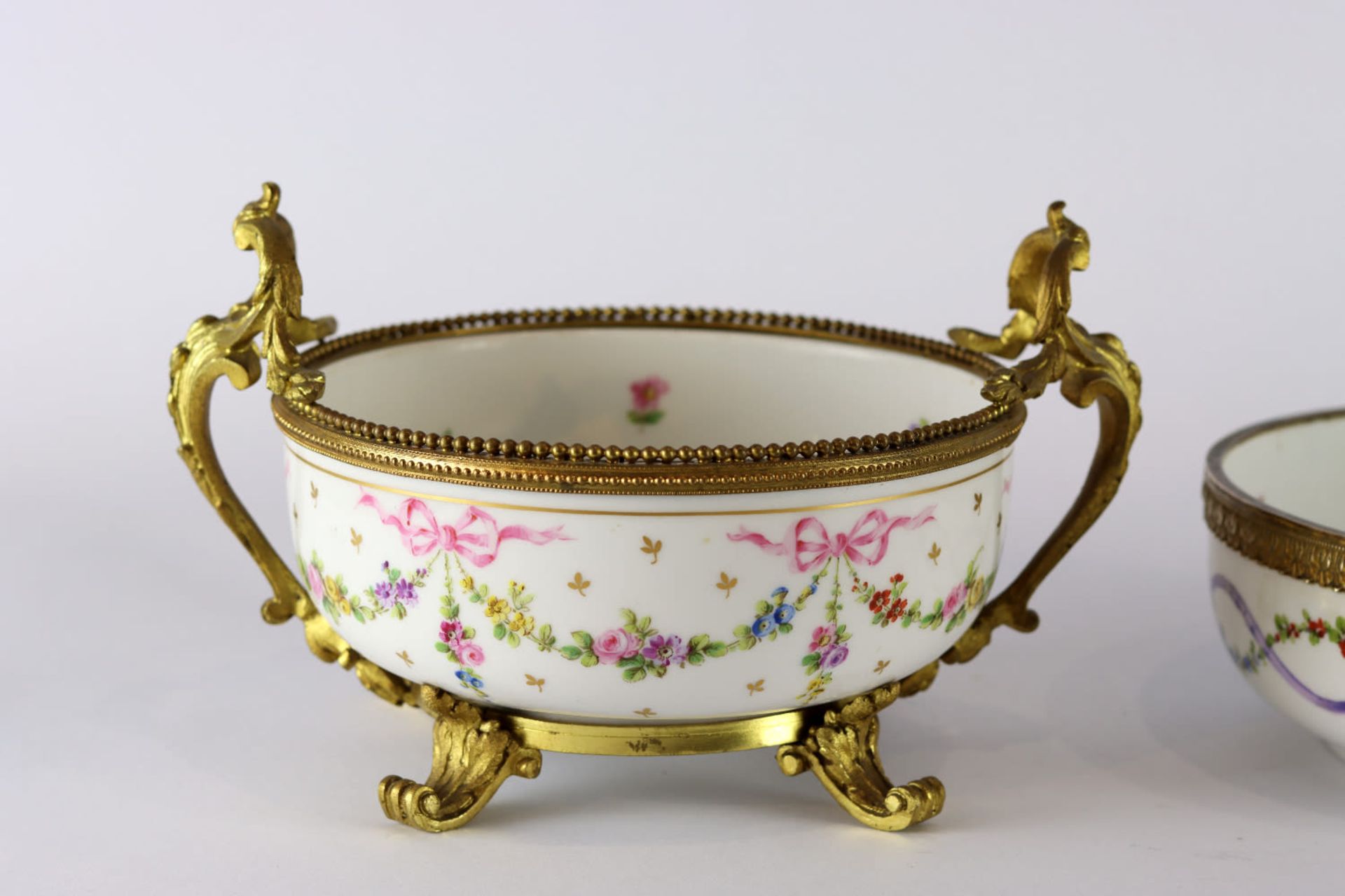 A pair of French ormolu-mounted porcelain comport, 19th Century - Image 2 of 11