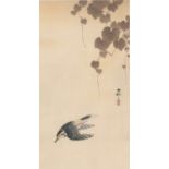 Bird diving down, Koson Ohara 1877-1945