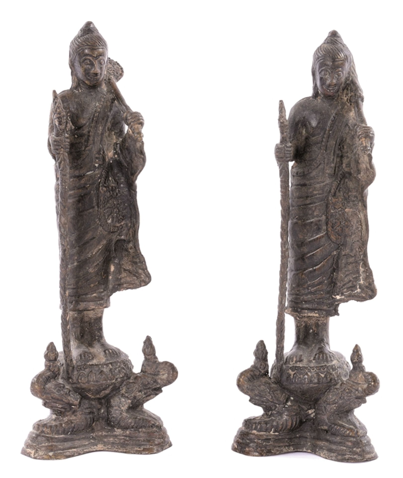 2 buddhistische Figuren