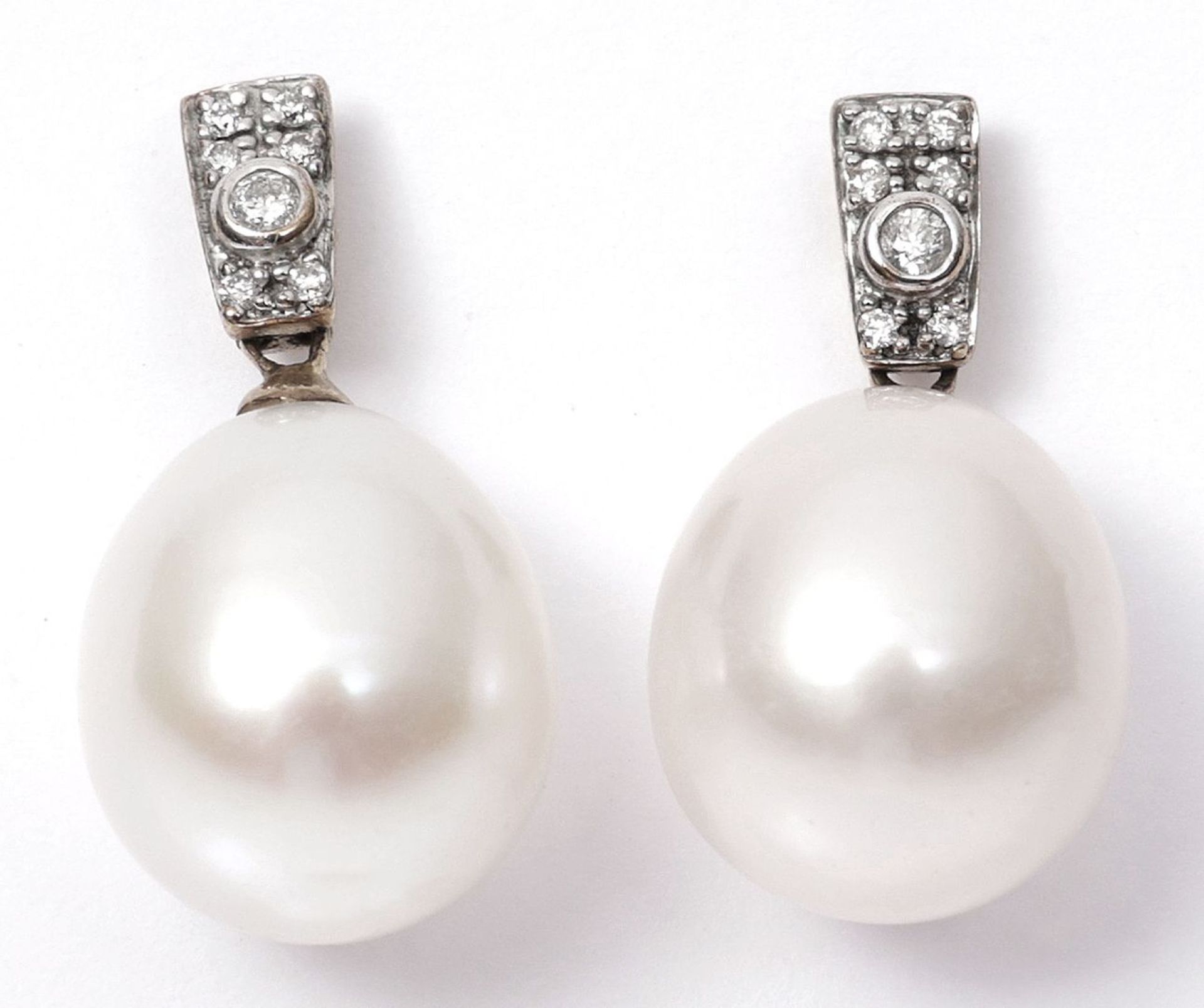 Perlenkette u. Paar Ohrstecker - Bild 2 aus 2