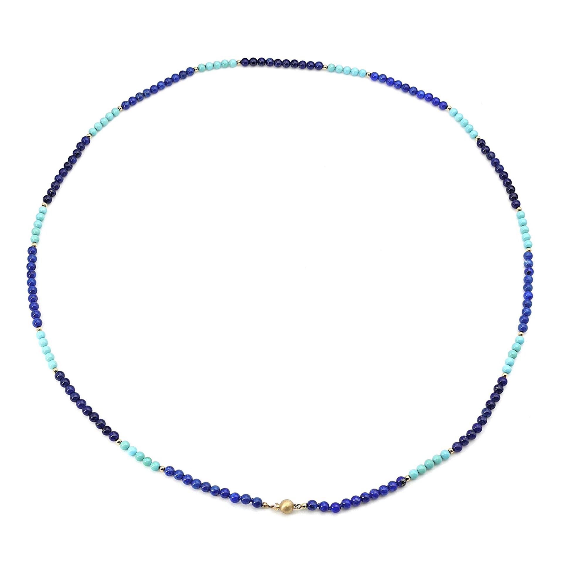 Necklace with gold beads and gemstone - Image 4 of 4