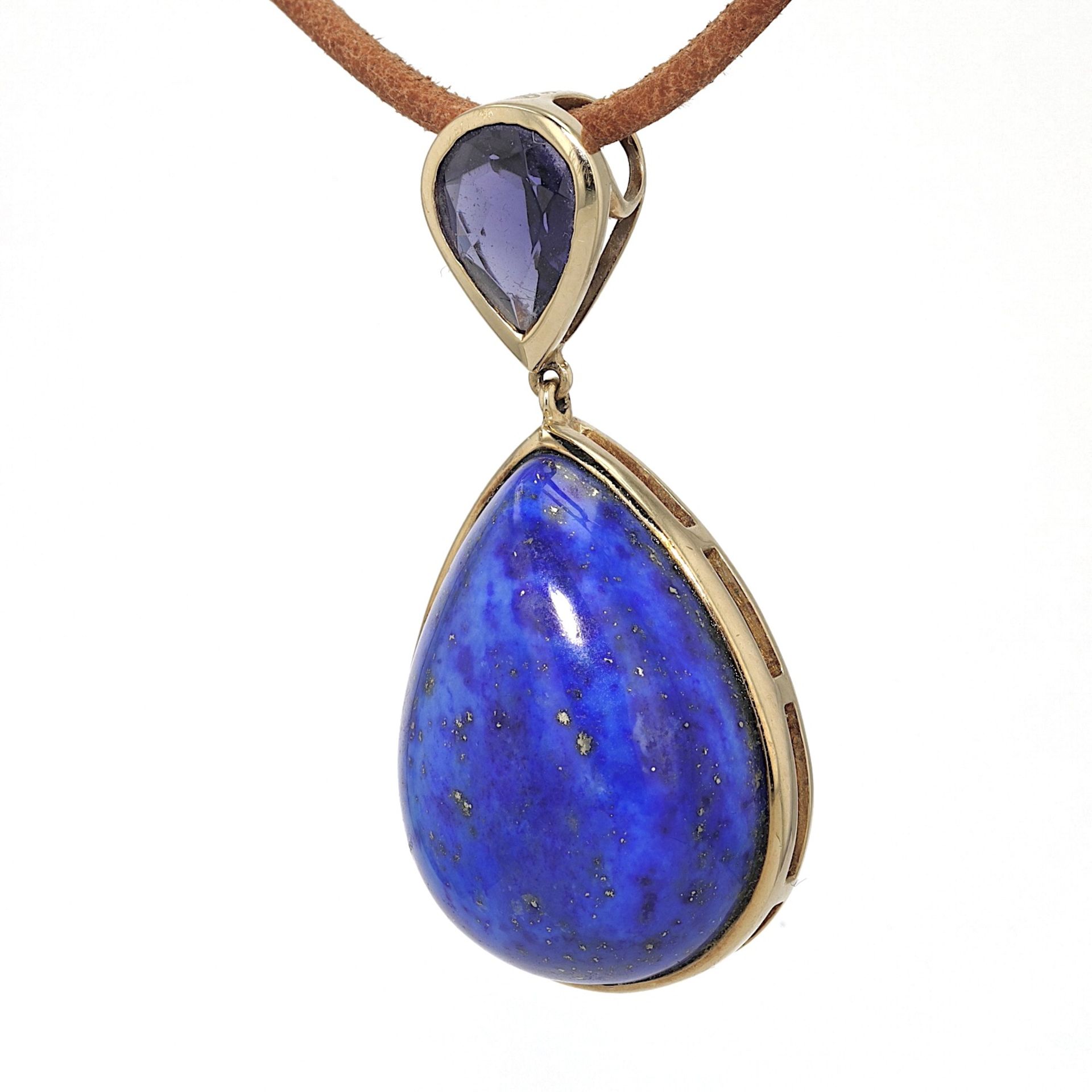 Pendant with a lapis lazuli - Image 2 of 4