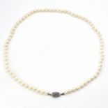 Cultured pearl necklace