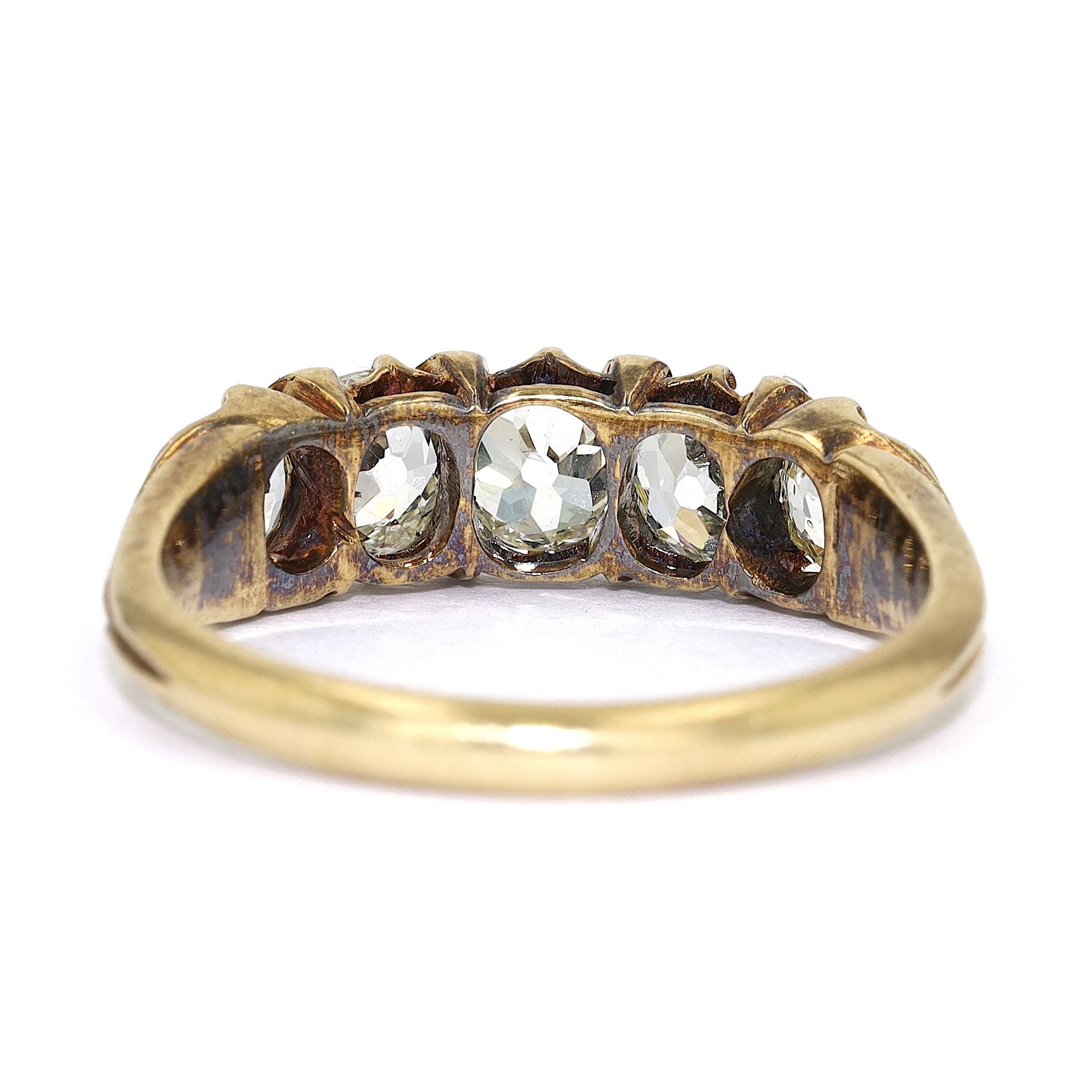 Ring ca. 750 gold with ca. 1,15 ct diamonds - Image 4 of 5