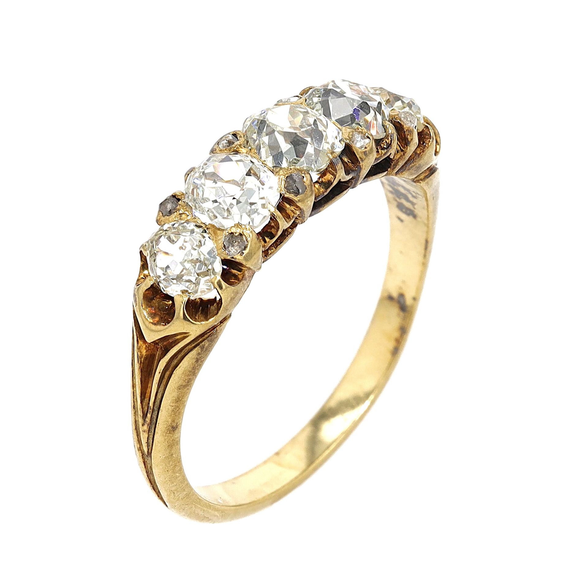 Ring ca. 750 gold with ca. 1,15 ct diamonds - Image 5 of 5