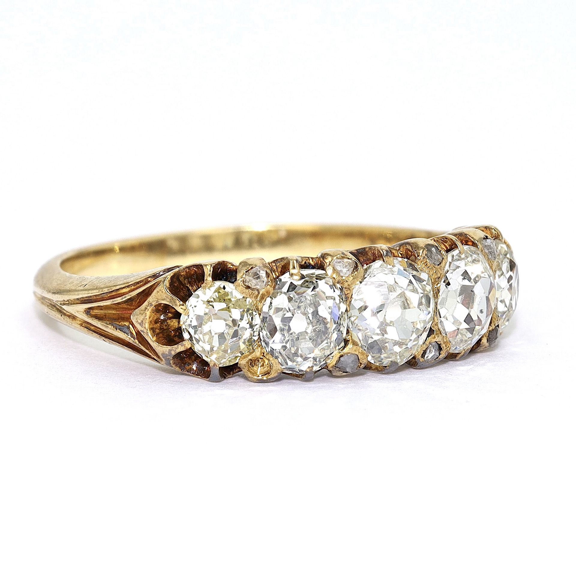 Ring ca. 750 gold with ca. 1,15 ct diamonds - Image 3 of 5