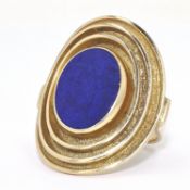 Ring 585 Gold mit Lapis lazuli