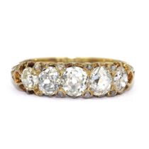 Ring ca. 750 Gold mit ca. 1,15 ct Diamanten