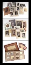 A large quantity of antique photographs including topographical and portraits,