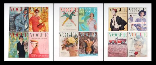 Original Vogue magazines 1959 - issues 1, 2, 3, 4, 5, 6, 7, 8, 9, 10, 11, and 12 (12).