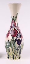 A Moorcroft Pottery Duet pattern vase, 26cms high. Condition Report Good condition with no damage or