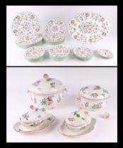 A quantity of assorted Luneville table wares to include tureens and covers; sauce boats and