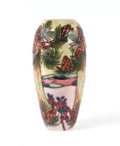 A Moorcroft Pottery New Forest pattern vase, 18cms high. Condition Report Crazing to the glaze