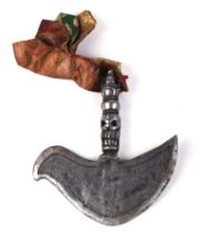 A Tibetan steel Kartika, 16.5cms high.