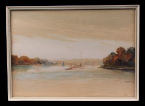 L King (mid 20th century school) - Norfolk Broads - signed & dated 1968 lower right, watercolour,