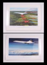 Concord interest: Stephen Brown, two limited edition prints - Concorde The Supersonic Thoroughbred -