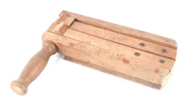 Air Raid Precautions 1939 Gas Rattle by Clements & Son. Made of wood and marked on the top: A.R.P.