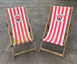 A pair of Camden Town Brewery deckchairs (2).