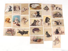 A small quantity of MAC canine portrait postcards (Lucy Dawson) canine illustrated portrait