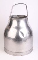 A vintage stainless steel milk churn / parlour bucket, 35cms high.