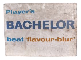 An original advertising sign - Players Bachelor Beat; "Flavour blur" - 60cm by 45 cm