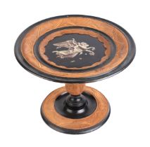 A Black Forest style tazza, 25cms diameter.