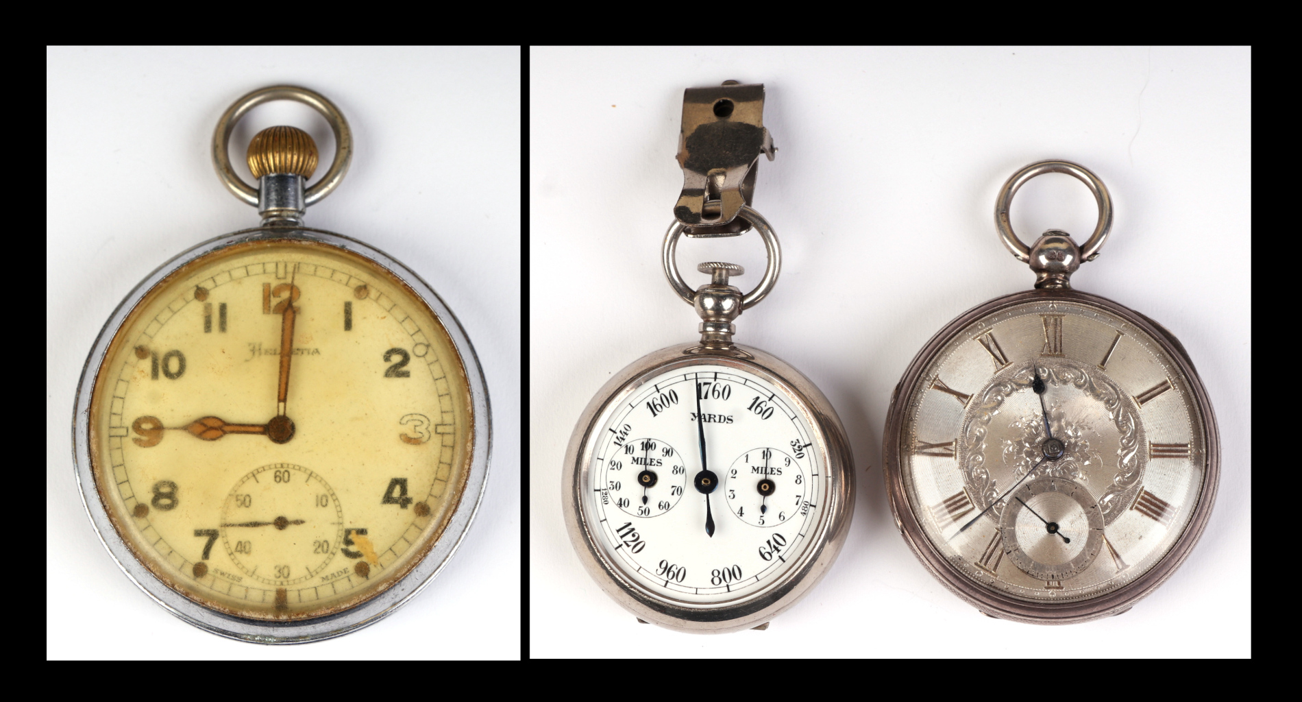 A silver cased open faced pocket watch, the silvered dial with Roman numerals and subsidiary seconds