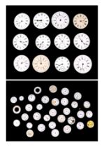 A large quantity of pocket watch movements and dials for restoration or parts.