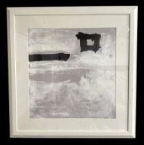 Franz Kline - a coloured abstract print, framed & glazed, 52 by 52cms. Condition Report Good