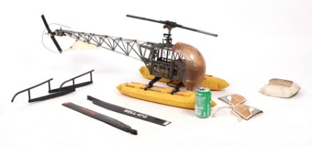 James Bond interest: A scale model of a Bell 47G Helicopter, believed to have been built by D Niemen