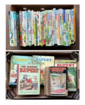 A large quantity of Rupert the Bear annuals.