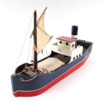 A Lines Bros (pre Triang) model of a boat, 57cms long.