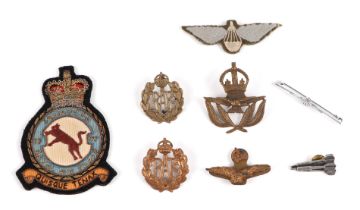 Royal Air Force cap badges and cloth badges