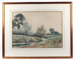 Fredrick Gordon Fraser (1879 - 1931), a rural landscaped titled "Near Bury St Edmonds",