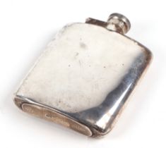 A silver quarter pint hip flask, Sheffield 1943, 191g.