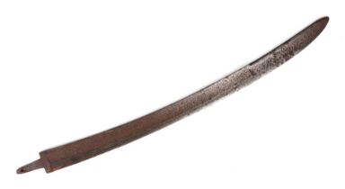 A steel cutlass blade, 62cm long.