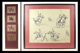 After Frank Stonelake (1879-1929), set of four coloured prints, depicting Farmer Furrowbred, Captain